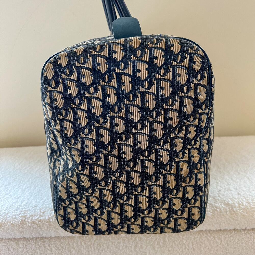 DIOR Trotter Canvas and Leather Duffel Bag - Picture 5 of 13